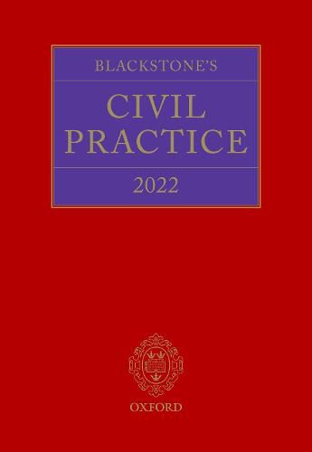 Cover image for Blackstone's Civil Practice 2022