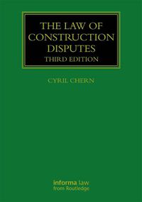 Cover image for The Law of Construction Disputes