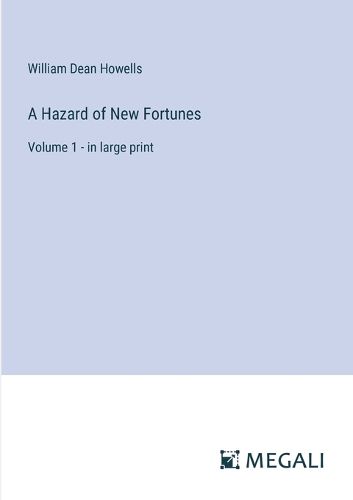 Cover image for A Hazard of New Fortunes