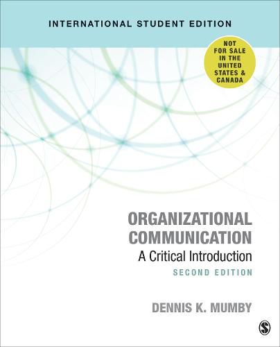 Cover image for Organizational Communication - International Student Edition: A Critical Introduction