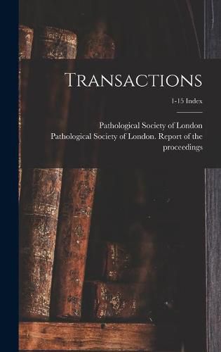 Cover image for Transactions; 1-15 Index