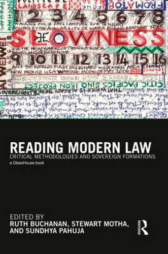 Cover image for Reading Modern Law: Critical Methodologies and Sovereign Formations