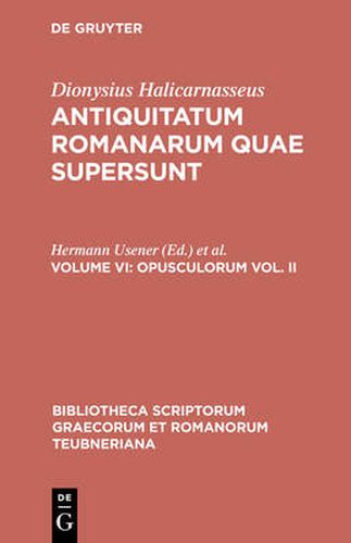 Quae Exstant, Vol. VI CB