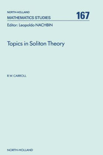 Cover image for Topics in Soliton Theory