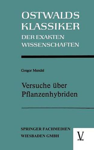 Cover image for Versuche UEber Pflanzenhybriden