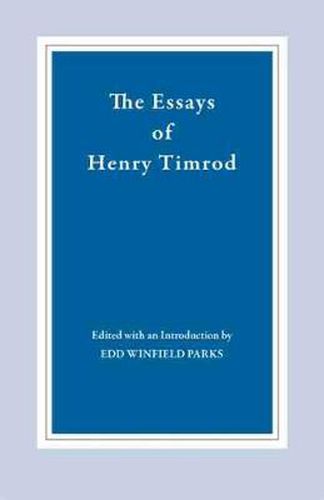 Essays of Henry Timrod