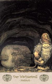 Cover image for Der Wachtertroll - Notizbuch (Trolle und Goblins)