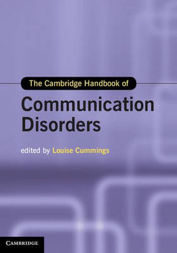 Cover image for The Cambridge Handbook of Communication Disorders