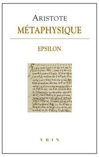 Cover image for Aristote, Metaphysique Epsilon