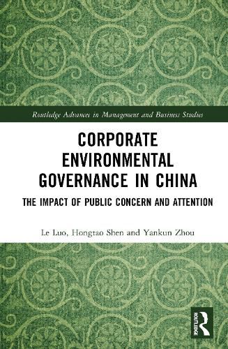 Cover image for Corporate Environmental Governance in China