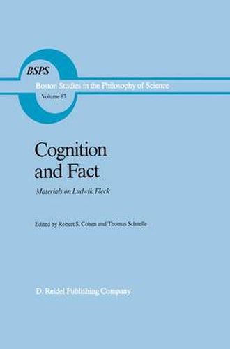 Cover image for Cognition and Fact: Materials on Ludwik Fleck