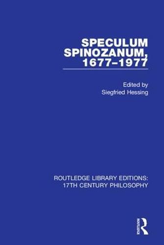 Cover image for Speculum Spinozanum, 1677-1977