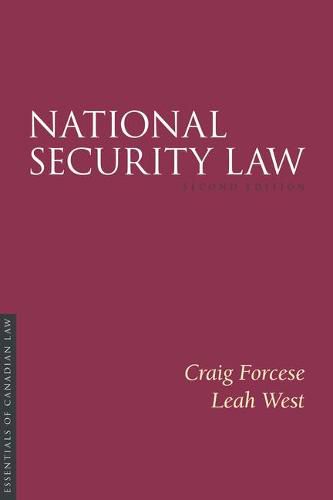 Cover image for National Security Law: Canadian practice in international perspective