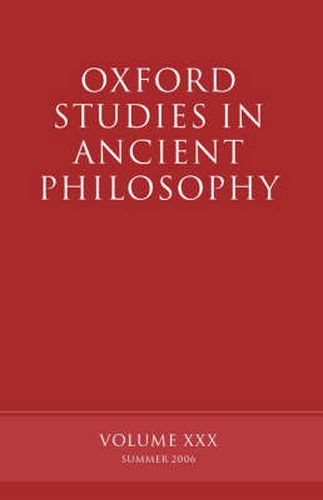 Cover image for Oxford Studies in Ancient Philosophy