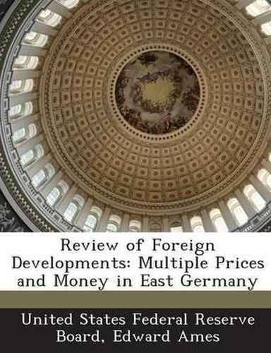 Cover image for Review of Foreign Developments