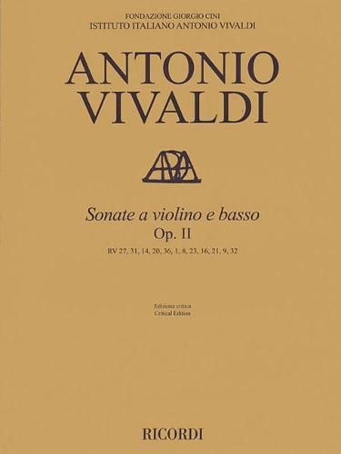 Cover image for Sonata for Violin and Basso Continuo, Op. 2: Rv 27, 31, 14, 20, 36, 1, 8, 23, 16, 21, 9, 32