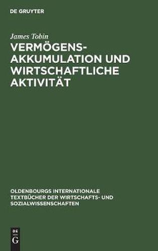 Cover image for Vermoegensakkumulation und wirtschaftliche Aktivitat