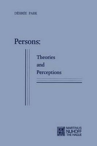 Cover image for Persons: Theories and Perceptions