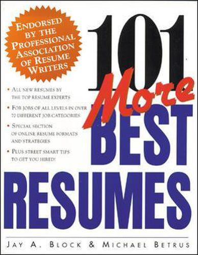 Cover image for 101 More Best Resumes