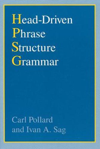 Cover image for Head-Driven Phrase Structure Grammar