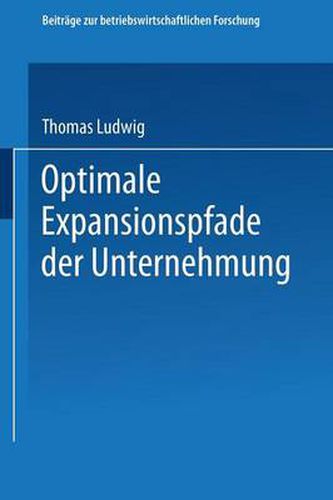 Optimale Expansionspfade Der Unternehmung