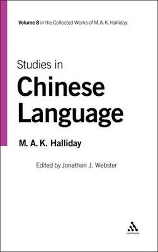 Cover image for Studies in Chinese Language: Volume 8