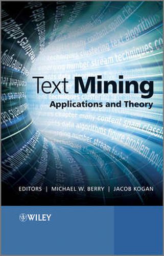 Cover image for Text Mining: Applications and Theory