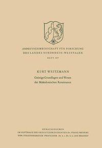 Cover image for Geistige Grundlagen Und Wesen Der Makedonischen Renaissance