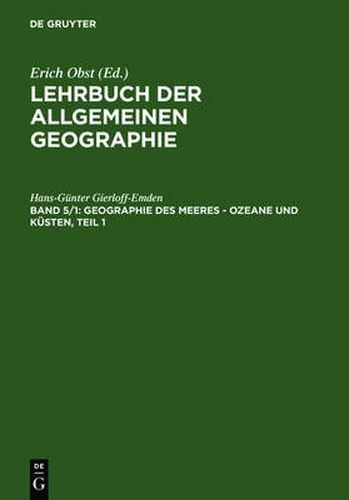 Cover image for Geographie Des Meeres - Ozeane Und Kusten, Teil 1