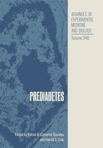 Cover image for Prediabetes