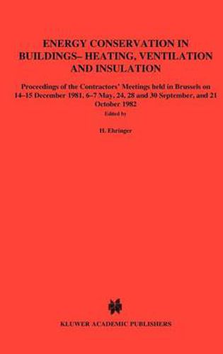 Cover image for Energy Conservation in Buildings Heating, Ventilation and Insulation