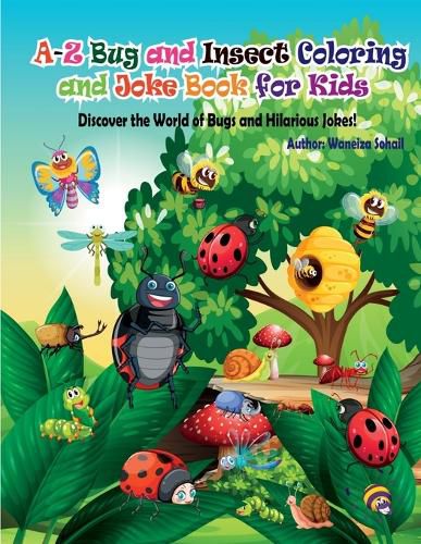 Cover image for A-Z Bug and Insect Coloring and Joke Book for Kids