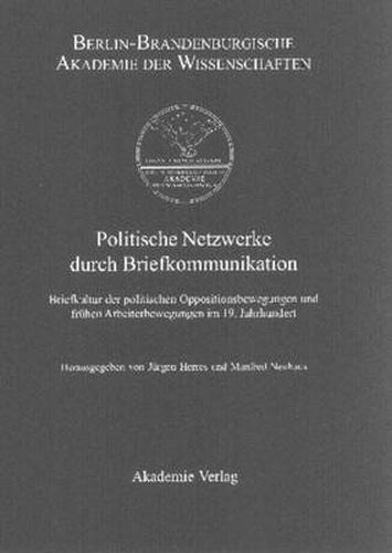 Cover image for Politische Netzwerke durch Briefkommunikation