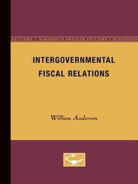 Cover image for Intergovernmental Fiscal Relations