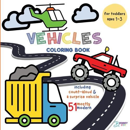 Cover image for Vehicles Coloring Book for Toddlers
