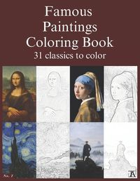 Cover image for Famous paintings coloring book