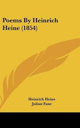 Cover image for Poems by Heinrich Heine (1854)