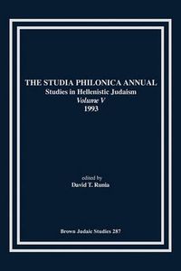 Cover image for The Studia Philonica Annual V, 1993