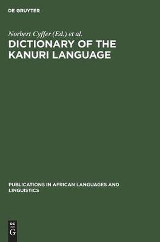 Cover image for Dictionary of the Kanuri Language