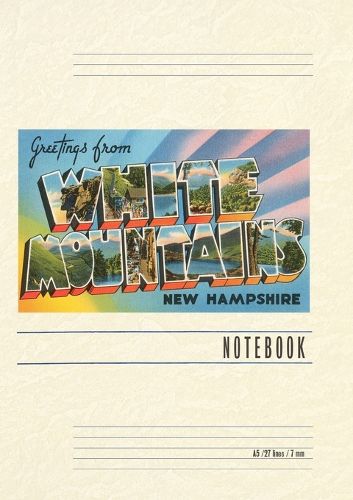 Cover image for Vintage Lined Notebook Greetings from White Mountains