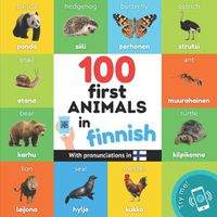 Cover image for 100 first animals in finnish