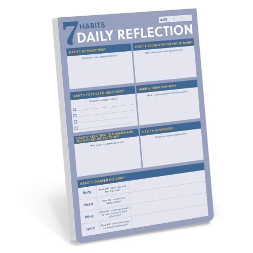 Cover image for 7 Habits Daily Reflection Notepad
