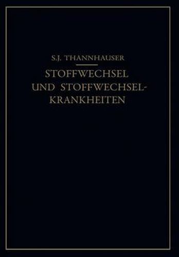 Cover image for Lehrbuch Des Stoffwechsels Und Der Stoffwechsel-Krankheiten