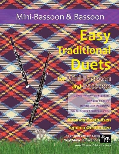 Cover image for Easy Traditional Duets for Mini-Bassoon and Bassoon: 32 traditional melodies arranged for two adventurous early grade players.