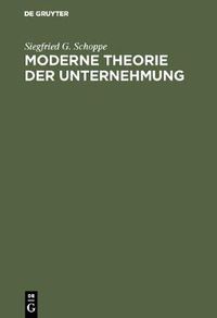 Cover image for Moderne Theorie der Unternehmung