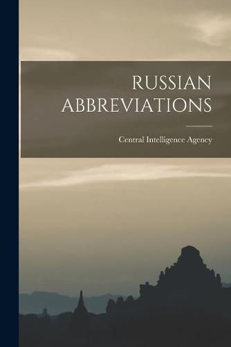 Cover image for Russian Abbreviations