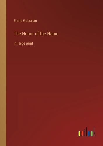 Cover image for The Honor of the Name