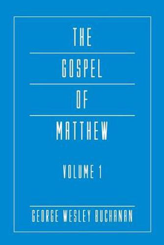 Cover image for The Gospel of Matthew, Volume 1