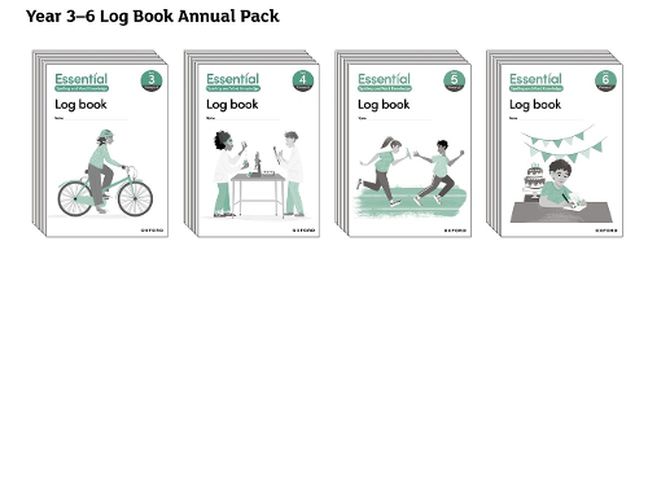 Cover image for Essential Spelling and Word Knowledge: Years 3-6 Years 3-6 Log Book Annual Pack