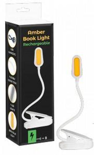 Amber Rechargeable Book Light (White)